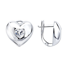 Серьги SOKOLOV - Серебро 925, Фианит (арт. 94027718)