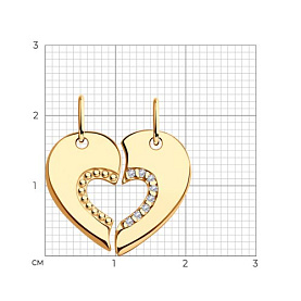 Подвеска Diamant - Серебро 925, Фианит (арт. 93-130-01585-1)