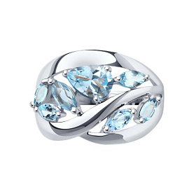 Кольцо SOKOLOV - Серебро 925, Топаз (арт. 92011978)