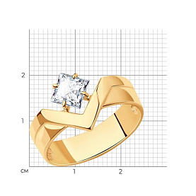 Кольцо SOKOLOV - Серебро 925, Фианит (арт. 93010884)