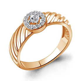 Кольцо Аквамарин - Серебро 925, Фианит (арт. 67942А.6)