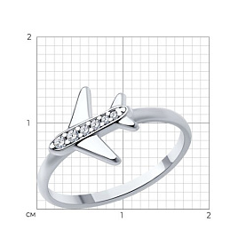 Кольцо SOKOLOV - Серебро 925, Фианит (арт. 94014187)