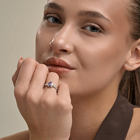 Кольцо SOKOLOV - Серебро 925, Аметист (арт. 92014872)