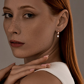 Серьги SOKOLOV - Серебро 925, Фианит (арт. 93020542)