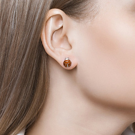 Серьги SOKOLOV - Серебро 925, Эмаль (арт. 94020529)