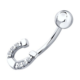 Пирсинг Diamant - Серебро 925, Фианит (арт. 94-160-02013-1)