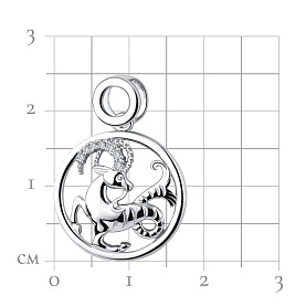 Подвеска Talant - Серебро 925, Фианит (арт. 55-72-0001-27877)