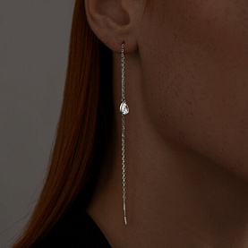 Серьги SOKOLOV - Серебро 925, Swarovski (арт. 94026023)