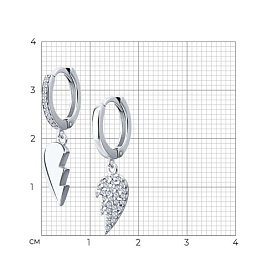 Серьги SOKOLOV - Серебро 925, Фианит (арт. 94026200)