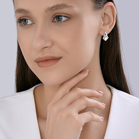 Серьги Diamant - Серебро 925, Фианит (арт. 94-120-00020-1)