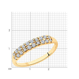 Кольцо SOKOLOV - Серебро 925, Фианит (арт. 93010535)