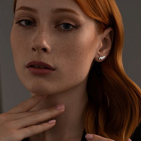 Серьги SOKOLOV - Серебро 925, Фианит (арт. 94025874)