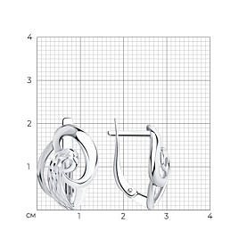 Серьги Diamant - Серебро 925 (арт. 94-120-00879-1)