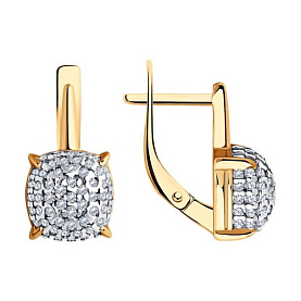 Серьги Diamant - Серебро 925, Фианит (арт. 93-120-01827-1)