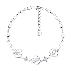 Браслет SOKOLOV - Серебро 925, Фианит (арт. 94050134)
