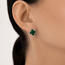 Серьги SOKOLOV - Серебро 925, Малахит (арт. 83020440)