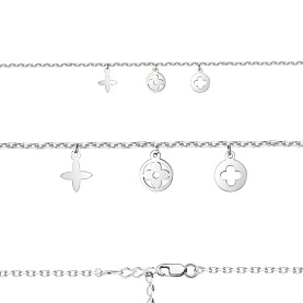 Браслет Аквамарин - Серебро 925 (арт. 74818.5)