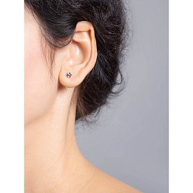 Серьга Галатея - Серебро 925, Фианит (арт. 3008.2S)