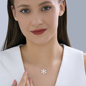 Колье SOKOLOV - Серебро 925, Фианит (арт. 94071289-91)