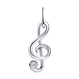 Подвеска Diamant - Серебро 925, Фианит (арт. 94-130-01075-1)