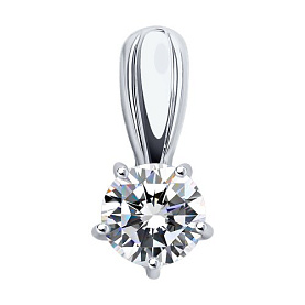 Подвеска Diamant - Золото 585, Фианит (арт. 52-130-00099-1)