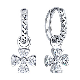 Серьги SOKOLOV - Серебро 925, Фианит (арт. 94026618)