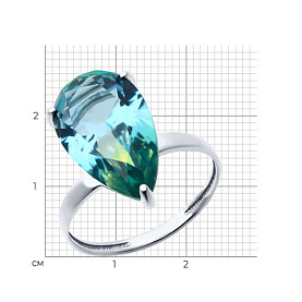 Кольцо SOKOLOV - Серебро 925, Синтетический ситалл (арт. 92014378)