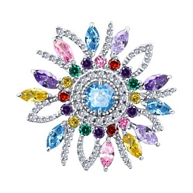 Брошь Diamant - Серебро 925, Фианит (арт. 94-140-00243-1)