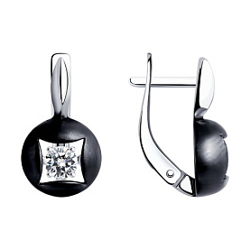 Серьги Diamant - Серебро 925, Фианит (арт. 94-120-01815-1)