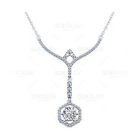 Колье SOKOLOV - Серебро 925, Фианит (арт. 94070066)