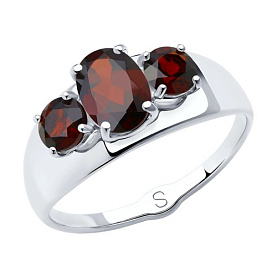 Кольцо Diamant - Серебро 925, Гранат (арт. 94-310-00556-2)