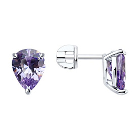 Серьги SOKOLOV - Серебро 925, Фианит (арт. 94026835)