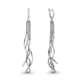 Серьги Аквамарин - Серебро 925 (арт. 32049.5)