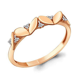 Кольцо Аквамарин - Серебро 925, Фианит (арт. 68865А.6)