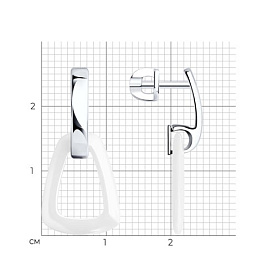 Серьги SOKOLOV - Серебро 925, Керамика (арт. 94025600)