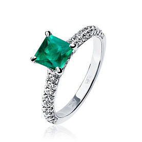 Кольцо Platinum Lab. - Платина 950 (арт. ПК-067И-01)