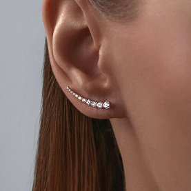 Серьги SOKOLOV - Золото 375, Фианит (арт. 31-120-02548-1)