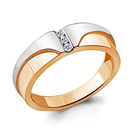 Кольцо Аквамарин - Серебро 925, Фианит (арт. 68536А.6)