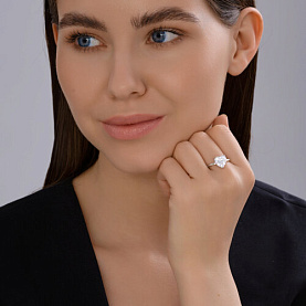 Кольцо SOKOLOV - Серебро 925, Фианит (арт. 94014402)