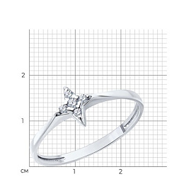 Кольцо SOKOLOV - Серебро 925, Фианит (арт. 94013765)