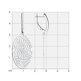 Серьги Diamant - Серебро 925 (арт. 94-121-01597-1)