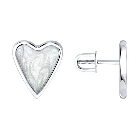 Серьги Diamant - Серебро 925, Эмаль (арт. 94-122-00089-1)