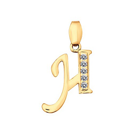 Подвеска SOKOLOV - Серебро 925, Фианит (арт. 93030535)