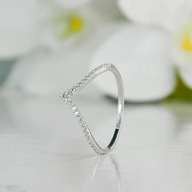 Кольцо Галатея - Серебро 925, Фианит (арт. 2818.1)