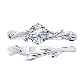 Кольцо SOKOLOV - Серебро 925, Фианит (арт. 94013727)