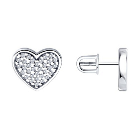 Серьги Diamant - Серебро 925, Фианит (арт. 94-122-00268-1)