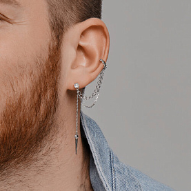 Серьга SOKOLOV - Серебро 925, Фианит (арт. 94170330)