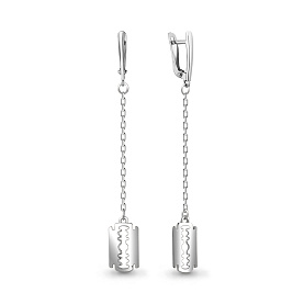 Серьги Аквамарин - Серебро 925 (арт. 33762.5)