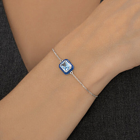 Браслет SOKOLOV - Серебро 925, Фианит, Эмаль (арт. 94051519)