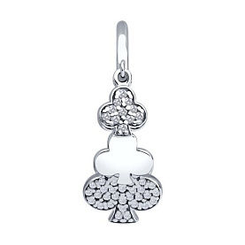 Серьга SOKOLOV - Серебро 925, Фианит (арт. 94170359)